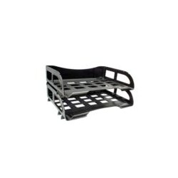 CHAROLA 2 NIVELES NEGRO OFICIO LATERAL 2825NE SABLON