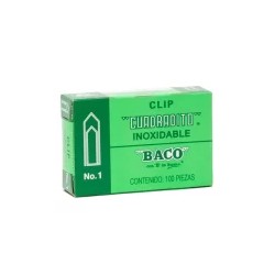 CLIP CUADRADITO C/100 1 BACO