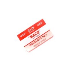 CLIP STANDAR C/100 1 NIQUELADO BACO