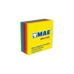 BLOCK NOTAS MINI 21203 2X2 NEON C/250HS MAE