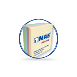 BLOCK NOTAS MINI 21204 2X2 PASTEL C/250HS MAE