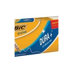 BOLIGRAFO DURA+ P/M 1.0MM NEGRO M-250 BIC CAJA/12