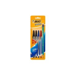 BOLIGRAFO DURA+ P/M 1.0MM SURTIDO C/4 M-250 BIC