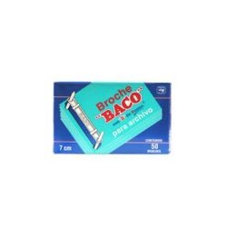 BROCHES CAJA C/50 7 CMS B172 AZUL BACO